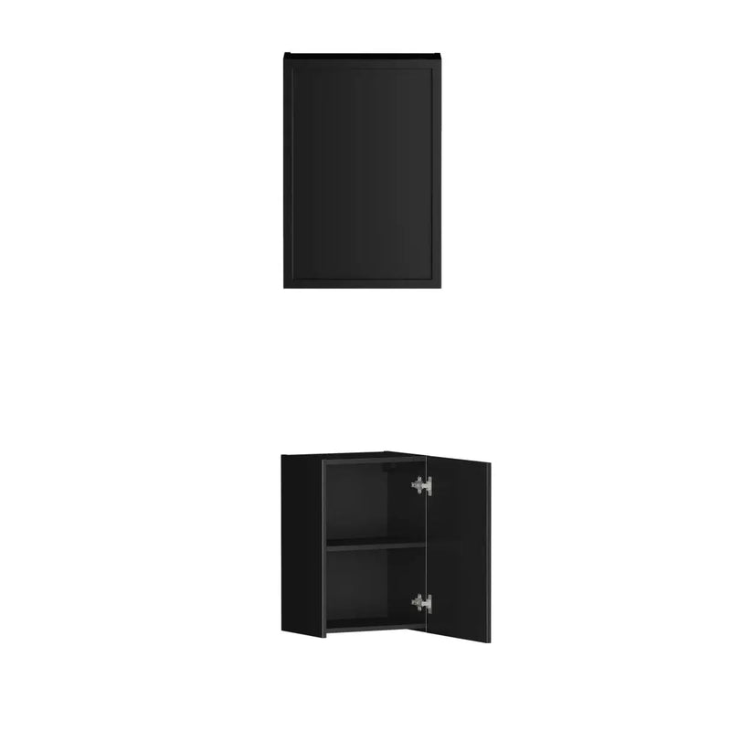 Hampshire Matte Black Laundry Set 1715mm (Set-C) - FIL Kitchen Bathroom