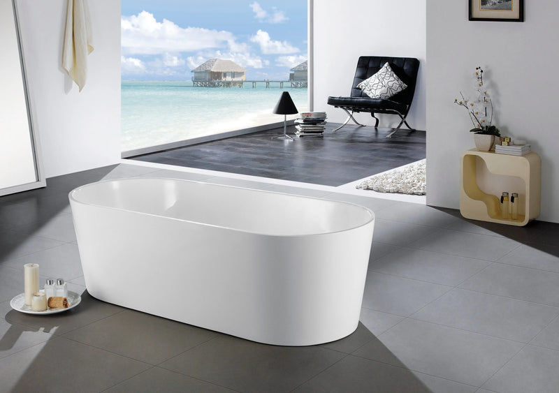 Agena Acrylic Free-Standing Bath LK-AG NO OVERFLOW