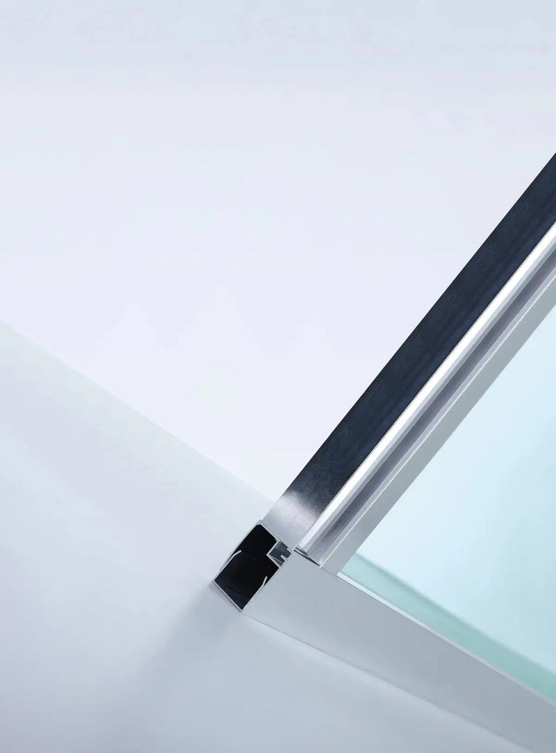 Semi-Frame Curved Double Sliding Door (900mm round) FIL Kitchen Bathroom