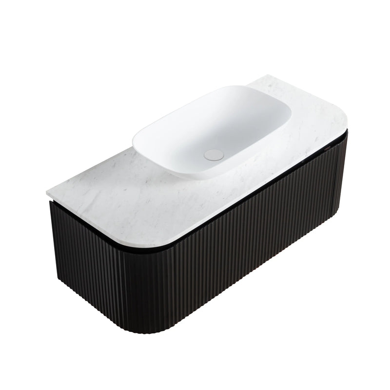 Estella Modern Wall Hung Vanity PVC Cabinet LK-ME1200W-MB
