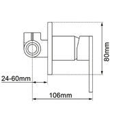LUCID PIN Wall Mixer Trim Kit Aquaperla