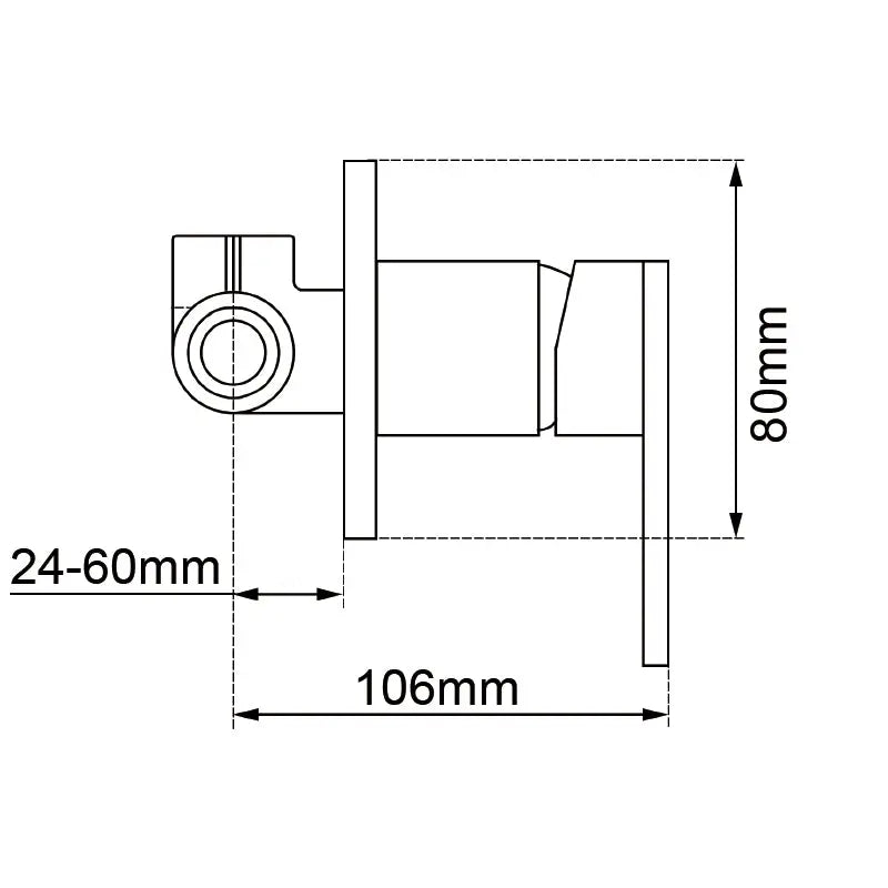 LUCID PIN Wall Mixer Trim Kit Aquaperla