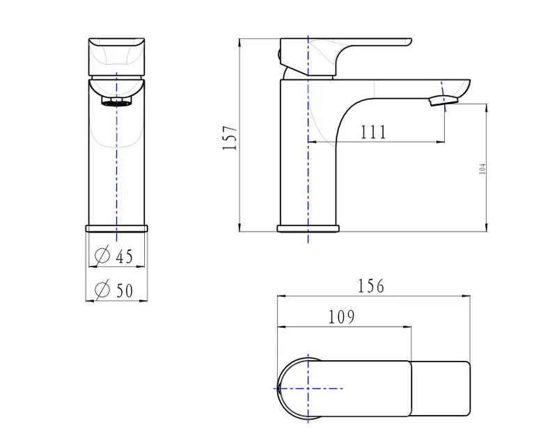 VOG Basin Mixer Tap Chrome and Colours FIL Kitchen Bathroom