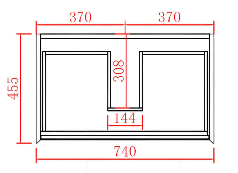 MATTE WHITE AND MATTE BLACK PVC WALL HUNG VANITY 600/750/900/1200/1500mm POSEIDON