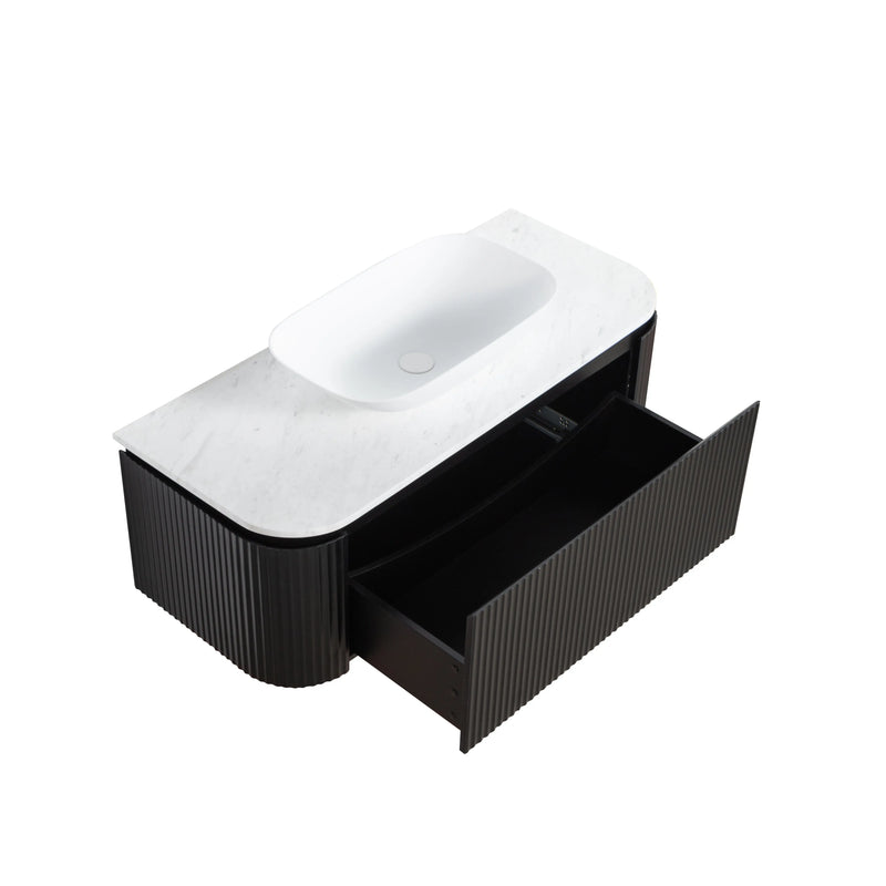 Estella Modern Wall Hung Vanity PVC Cabinet LK-ME1200W-MB