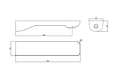 IVANO Series Bathtub/Basin Wall Spout Chrome/Black FIL Kitchen Bathroom