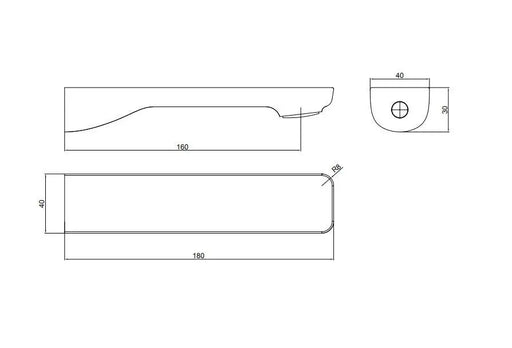 IVANO Series Bathtub/Basin Wall Spout Chrome/Black FIL Kitchen Bathroom