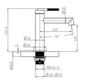 CADDENCE Series Brushed Nickel Basin Mixer FIL Kitchen Bathroom