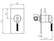 CADDENCE Series Wall Mixer FIL Kitchen Bathroom