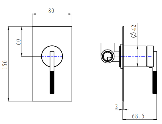 CADDENCE Series Wall Mixer