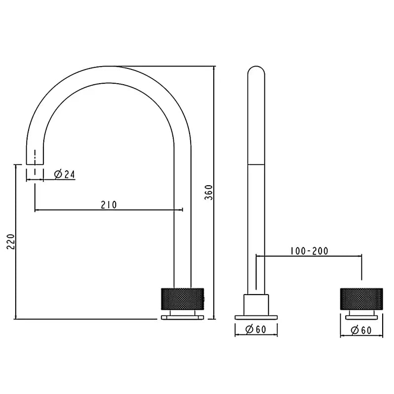 MOON Swivel Basin Mixer - FIL Kitchen Bathroom
