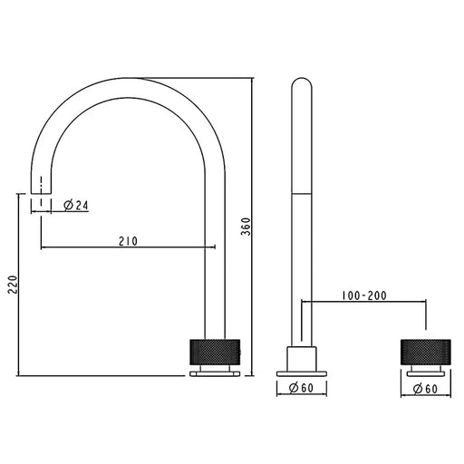 MOON Swivel Basin Mixer - FIL Kitchen Bathroom