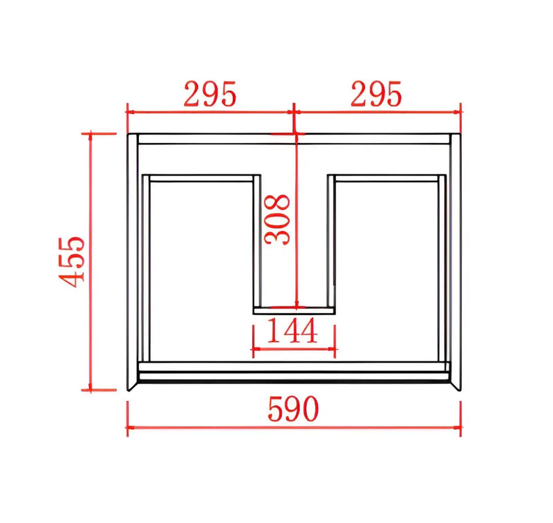 MATTE WHITE AND MATTE BLACK PVC WALL HUNG VANITY 600/750/900/1200/1500mm POSEIDON