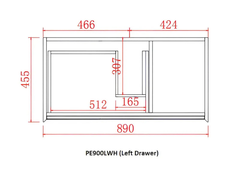 MATTE WHITE AND MATTE BLACK PVC WALL HUNG VANITY 600/750/900/1200/1500mm POSEIDON