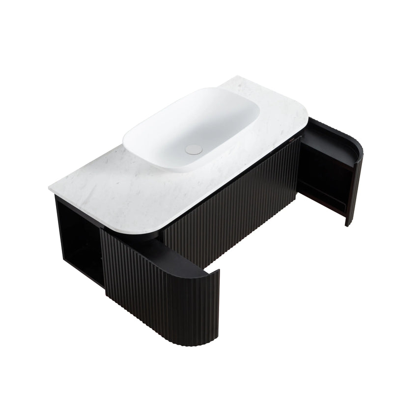 Estella Modern Wall Hung Vanity PVC Cabinet LK-ME1200W-MB