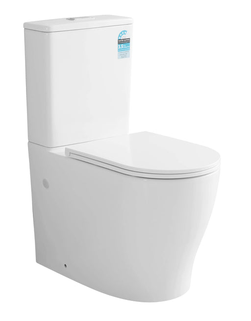 Sylea Tornado Rimless Toilet Suite Dual Flush POSEIDON