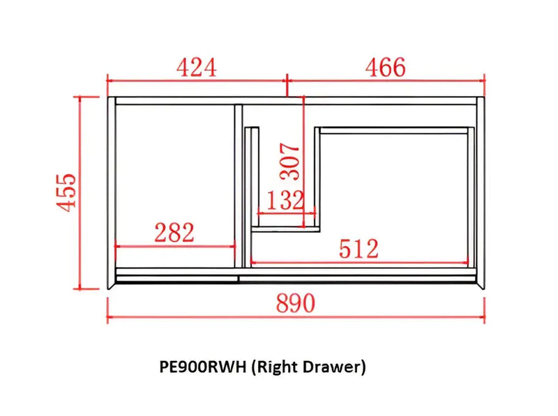 MATTE WHITE AND MATTE BLACK PVC WALL HUNG VANITY 600/750/900/1200/1500mm POSEIDON