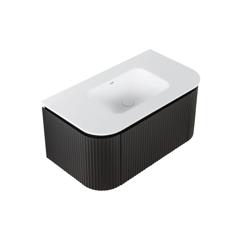 Estella Modern Wall Hung Vanity PVC Cabinet LK-ME900W-MB