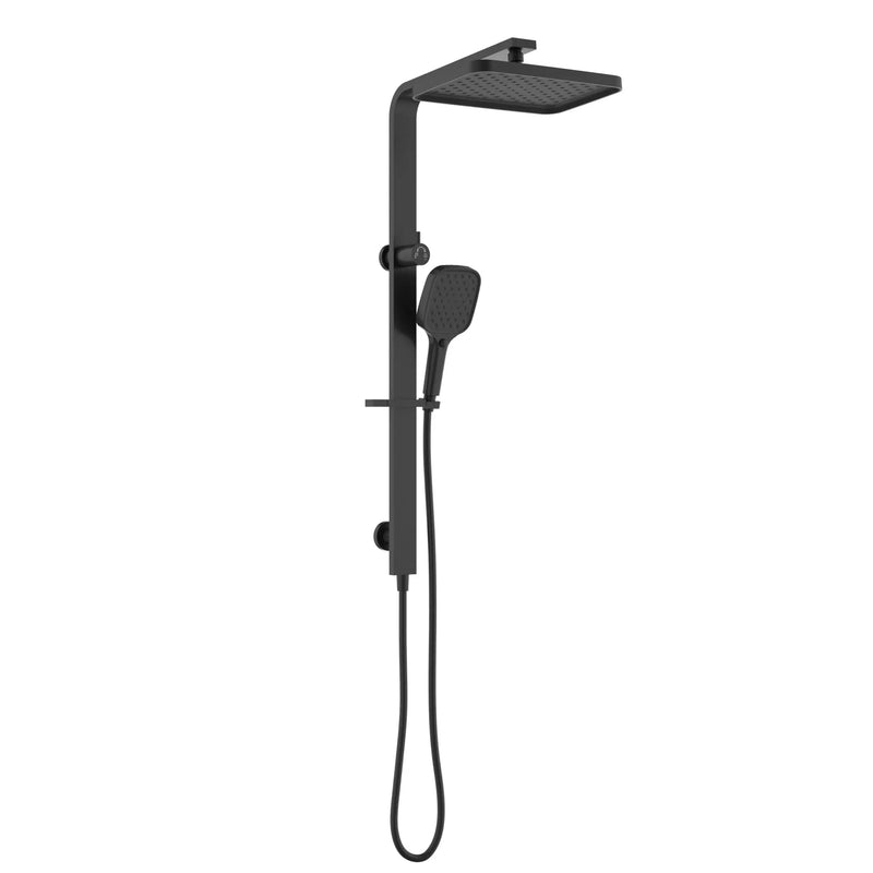 ACL Ceram Multi-Function Twin Rail Shower Set Top-Inlet PHC636-201 Brushed Nickel - overhead and rail shower