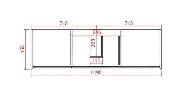 MATTE WHITE AND MATTE BLACK PVC WALL HUNG VANITY 600/750/900/1200/1500mm POSEIDON