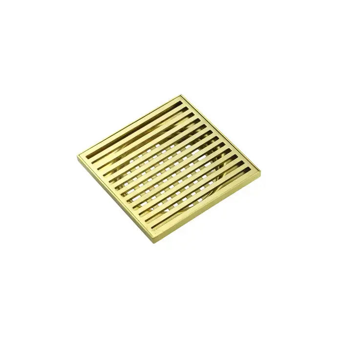 Mila 316 Linear Floor Waste - 90mm Outlet - Brushed Gold Sedek