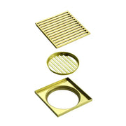 Mila 316 Linear Floor Waste - 90mm Outlet - Brushed Gold Sedek