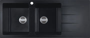 Cora Granite Sink Double Bowl with Drainer acl