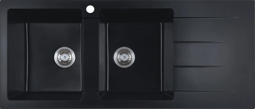 Cora Granite Sink Double Bowl with Drainer acl