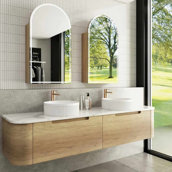Carita Wall Hung Natural Timber 1500mm/1800mm