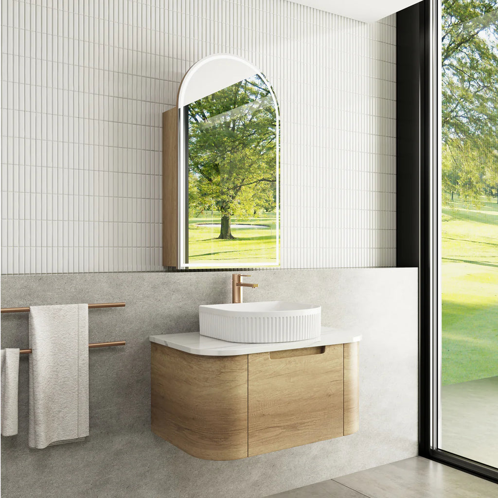 Carita Wall Hung Natural Timber 750mm/900mm/1200mm