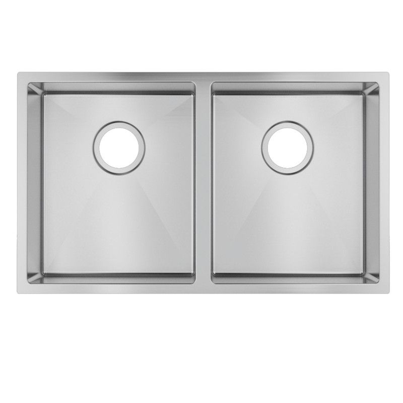 770x450x215mm 1.2mm Handmade Top/Undermount Double Bowls Kitchen Sink Chrome/Grey/Gold