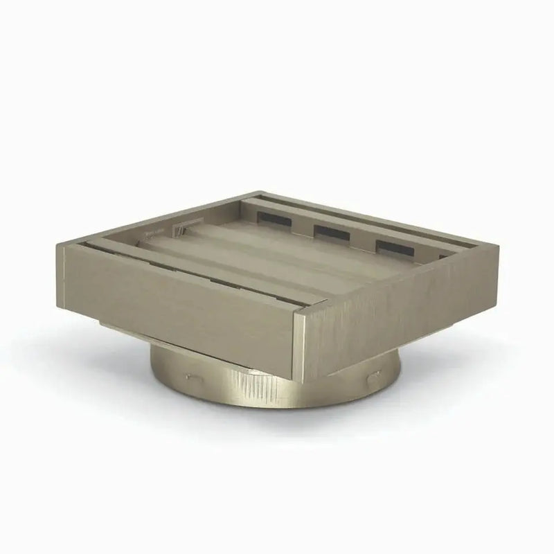 Ezy Flow Brushed Nickel Tile Insert Aluminium Floor Waste Grate (100x100x21) muses