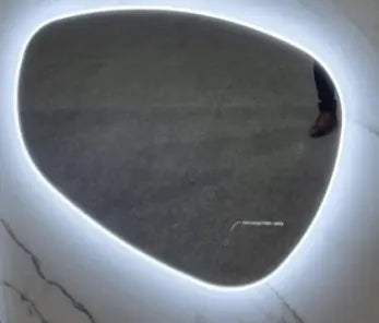 1000*844mm 3 Color Lighting Asymmetrical Acrylic LED Mirror Touch Sensor Switch - FIL Kitchen Bathroom