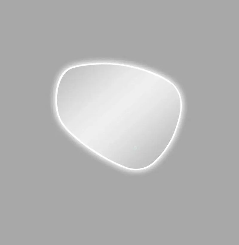 1000*844mm 3 Color Lighting Asymmetrical Acrylic LED Mirror Touch Sensor Switch - FIL Kitchen Bathroom