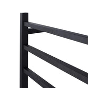 Square  Electric Heated Towel Rack 6 Bars Chrome and Colours FIL Kitchen Bathroom