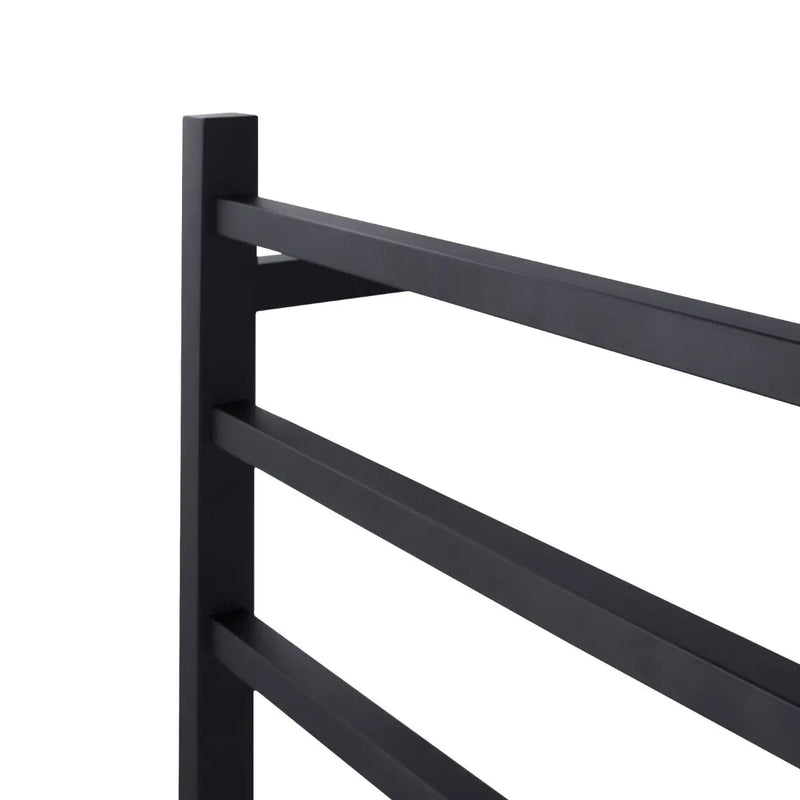 Square  Electric Heated Towel Rack 6 Bars Chrome and Colours FIL Kitchen Bathroom