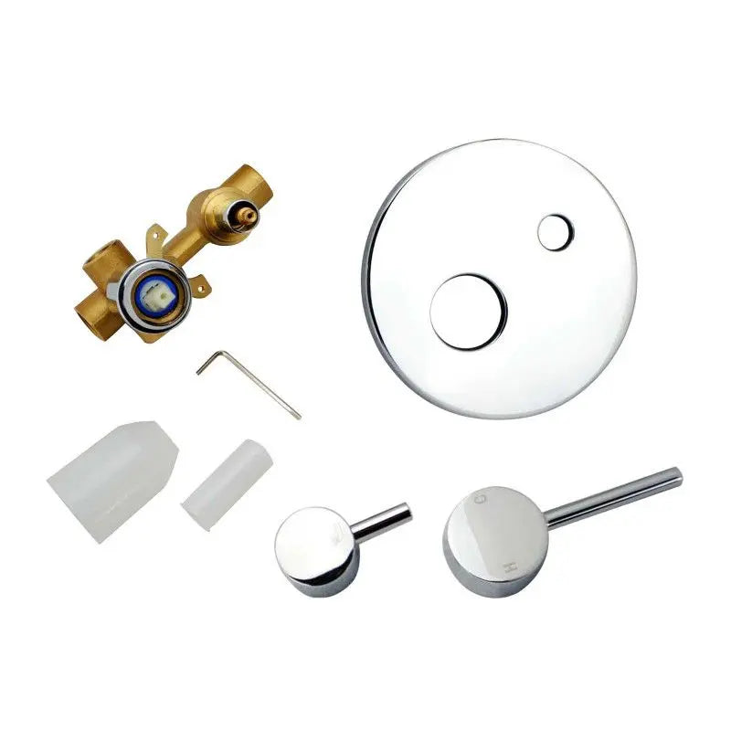 LUCID PIN Round Shower/Bath Mixer Diverter(color up) Chrome and Colours FIL Kitchen Bathroom