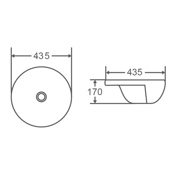 Riff R43 Semi-Recessed Basin