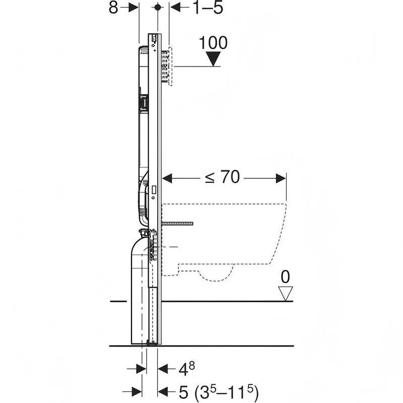 Geberit Sigma8 Duofix In-wall Cistern mercioaustralia