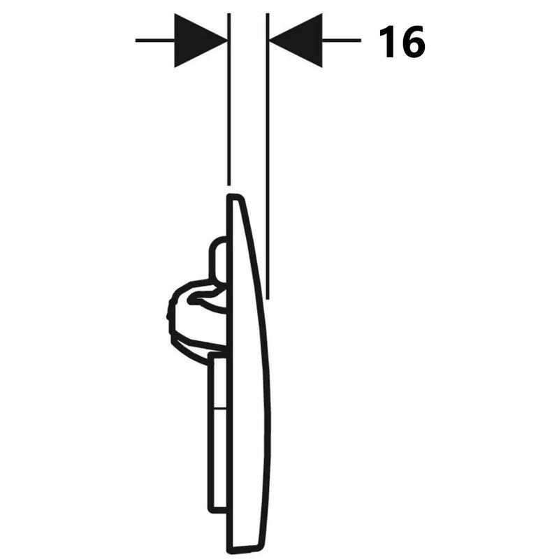 Geberit Alpha25 Round Flush Plate – White Finish mercioaustralia