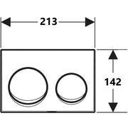Geberit Alpha25 Round Flush Plate – White Finish mercioaustralia