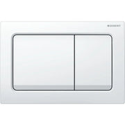 Geberit Alpha01 Square Dual Flush Plate – White mercioaustralia