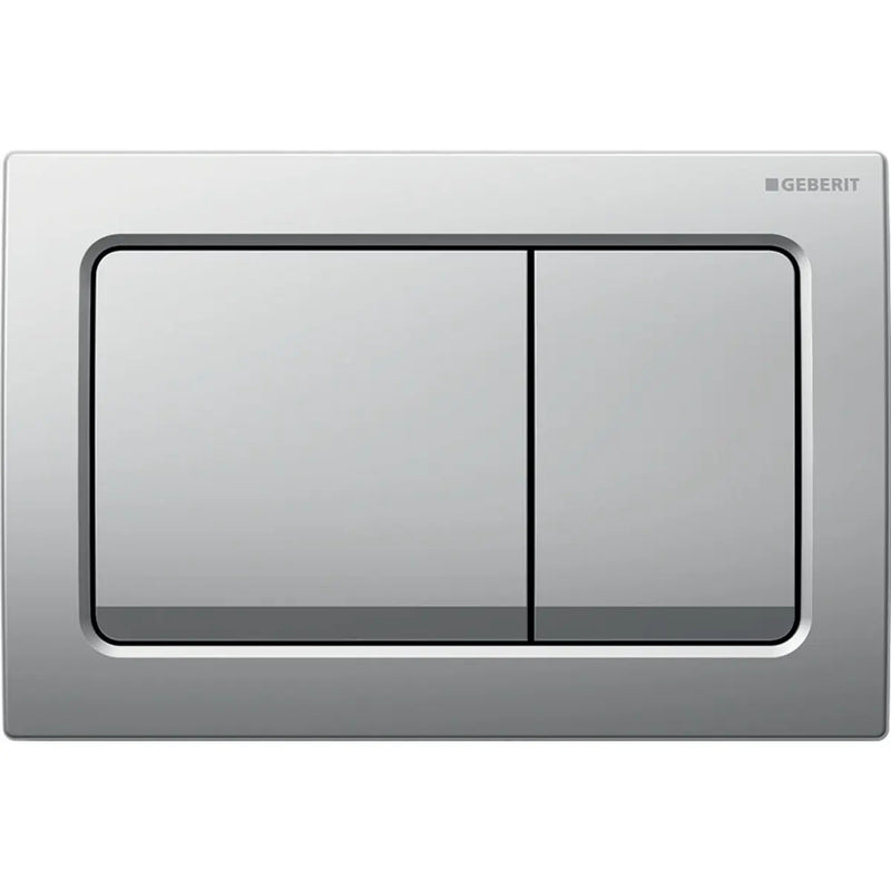 Geberit Alpha01 Square Dual Flush Plate – Matt Chrome mercioaustralia