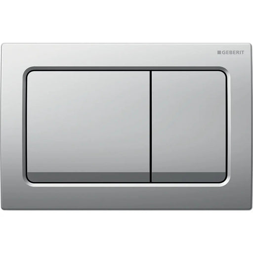 Geberit Alpha01 Square Dual Flush Plate – Matt Chrome mercioaustralia