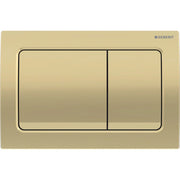 Geberit Alpha01 Square Dual Flush Plate – Brass mercioaustralia