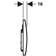 Geberit Alpha01 Square Dual Flush Plate – White mercioaustralia