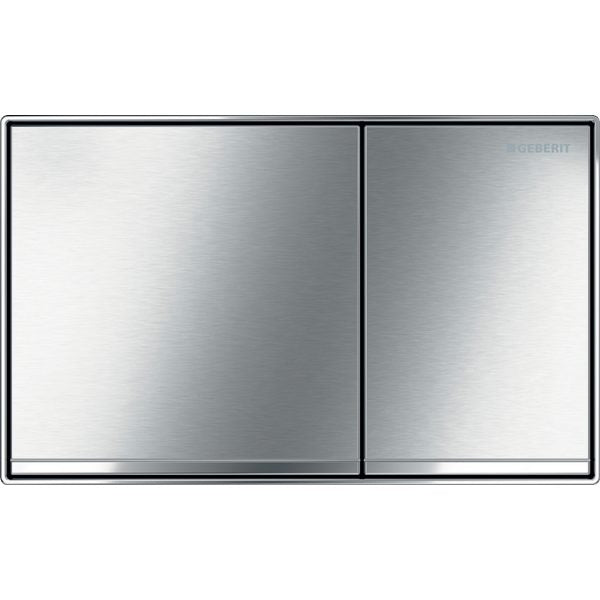 Geberit Sigma60 DF – Brushed chrome