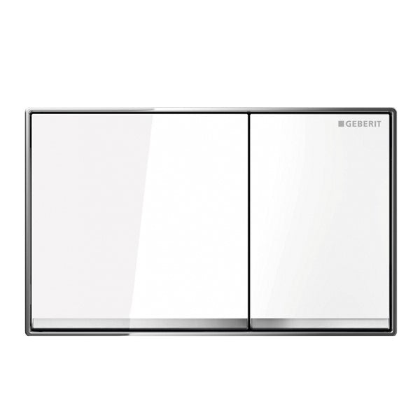 Geberit Sigma60 DF – White Glass