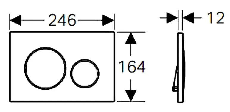Geberit Sigma20 Flush Plate –  Stainless Steel Finish, Chrome Trim mercioaustralia