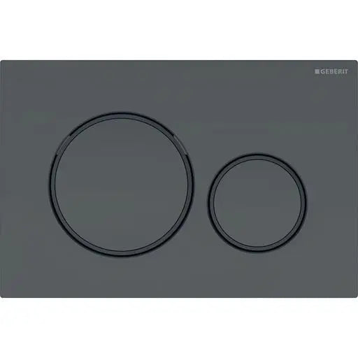 Geberit Sigma20 Flush Plate – Matt Black Finish, Black Trim mercioaustralia